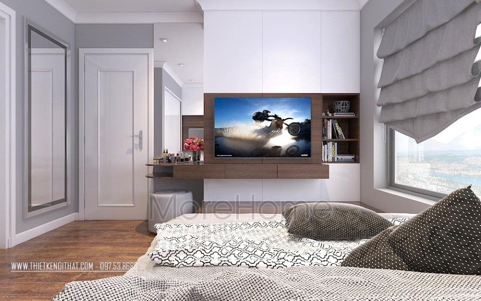 Thiết kế nội thất phòng ngủ chung cư Park Hill